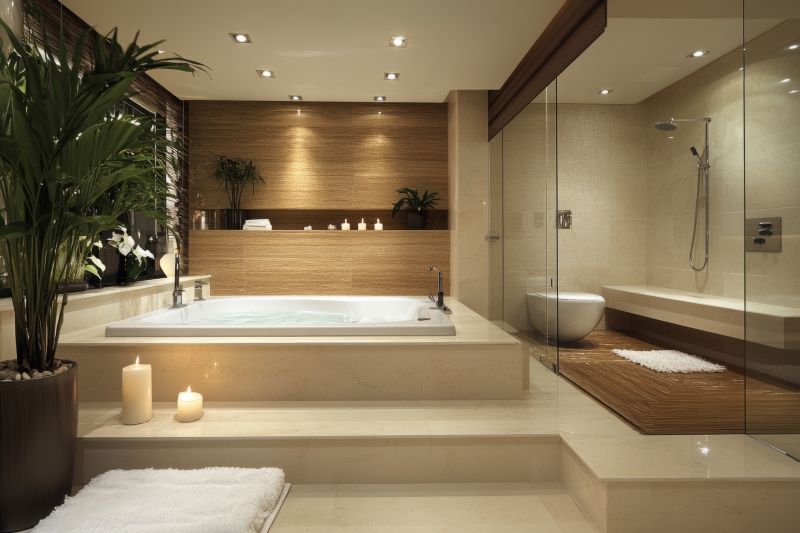 Elegant Bathroom with Modern Tub